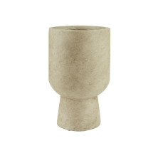 Hasmi Floor Flower Pots Cement Goblet Planters