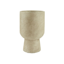 Hasmi Floor Flower Pots Cement Goblet Planters