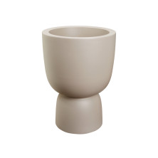 Hasmi Floor Flower Pots Cement Goblet Planters