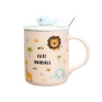 Valcla Portable Glass Kettle Straw Cup Mug Pink